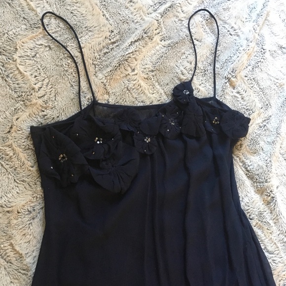Sheer navy dress size small